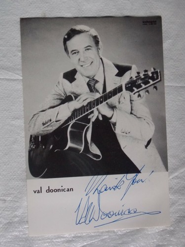 Val doonican signed promo - signed,